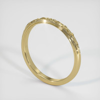 14K Yellow Gold Antique Style Plain Band Image