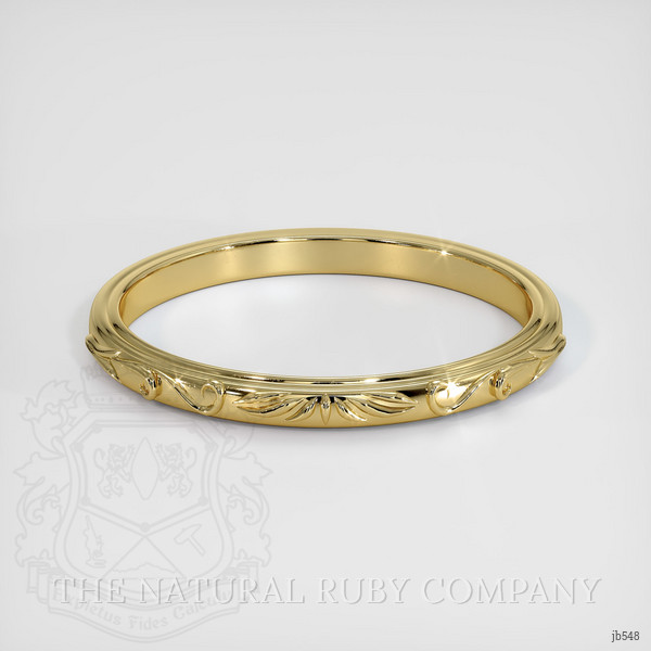 18K Yellow Gold Antique Style Plain Band