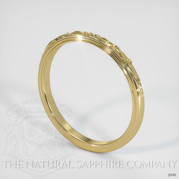 18K Yellow Gold Antique Style Plain Band