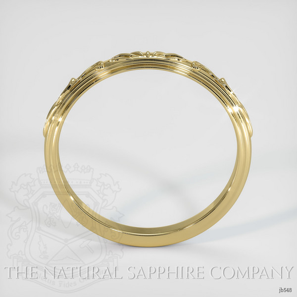 18K Yellow Gold Antique Style Plain Band