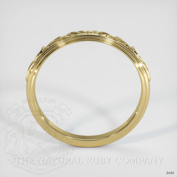 18K Yellow Gold Antique Style Plain Band