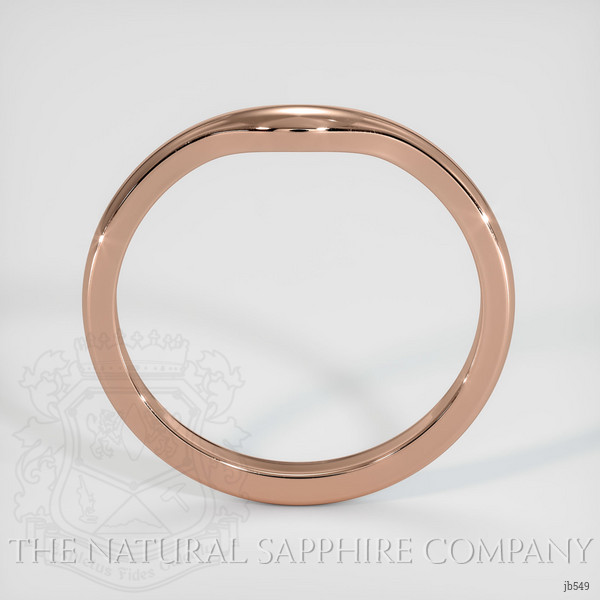14K Rose Gold Curved Plain Band
