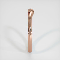 14K Rose Gold Curved Plain Band Image
