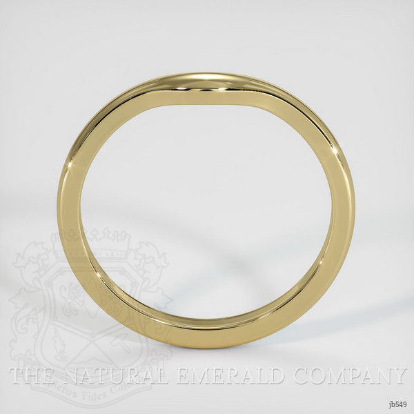 14K Yellow Gold Curved Plain Band