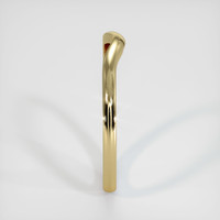 14K Yellow Gold Curved Plain Band Image