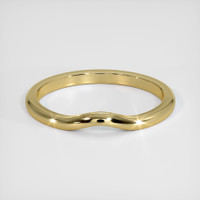 18K Yellow Gold Curved Plain Band Video