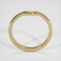 18K Yellow Gold Curved Plain Band Image