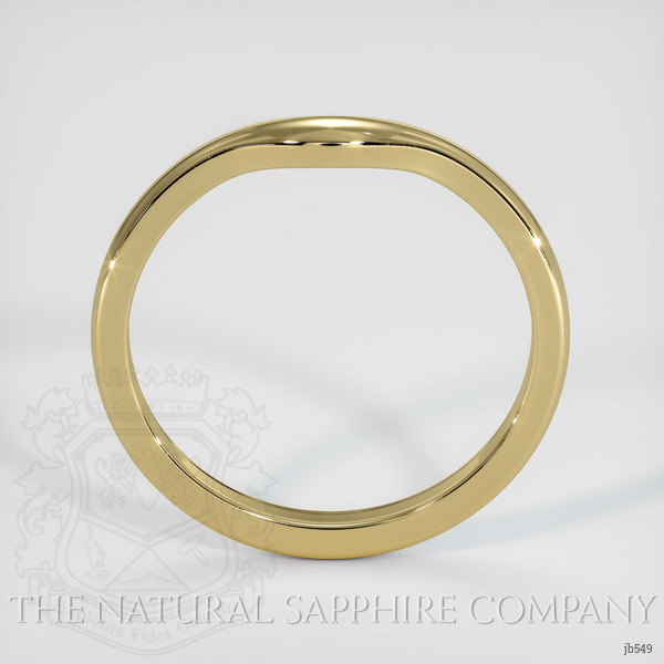 18K Yellow Gold Curved Plain Band