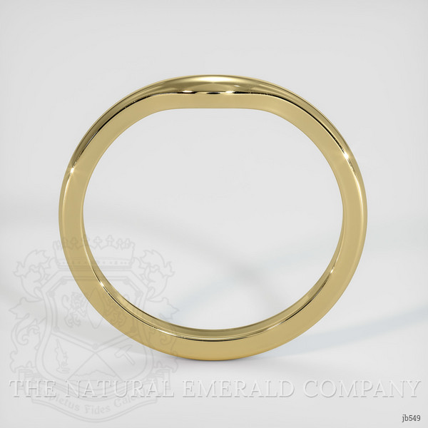 18K Yellow Gold Curved Plain Band