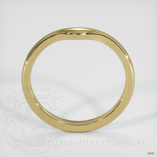 18K Yellow Gold Curved Plain Band