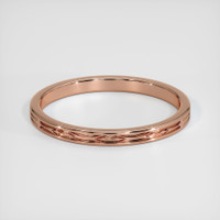 14K Rose Gold Antique Style Plain Band Video