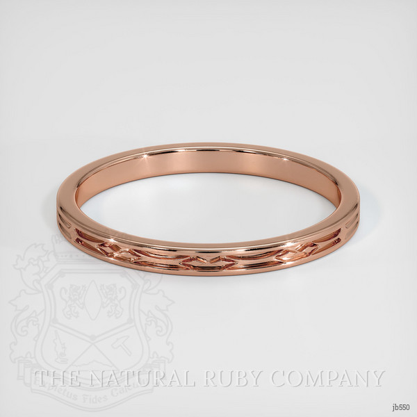 14K Rose Gold Antique Style Plain Band