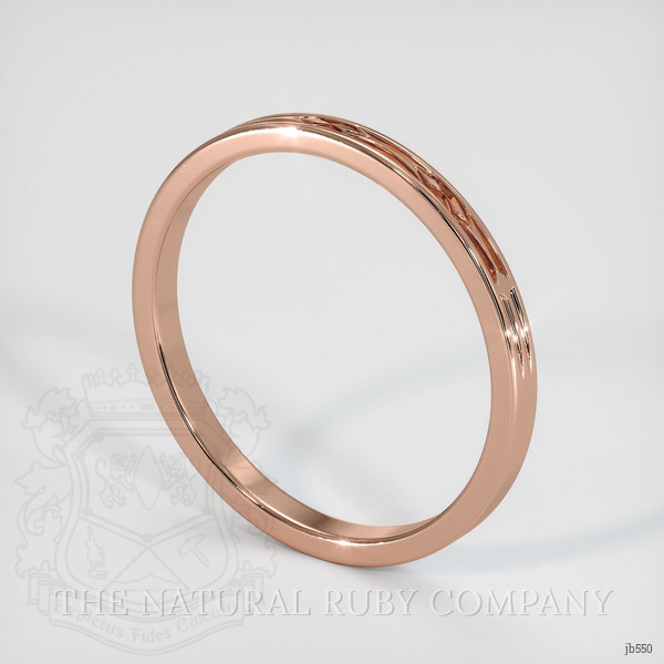 14K Rose Gold Antique Style Plain Band