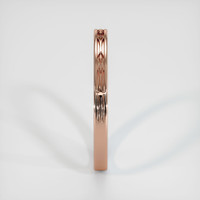 14K Rose Gold Antique Style Plain Band Image