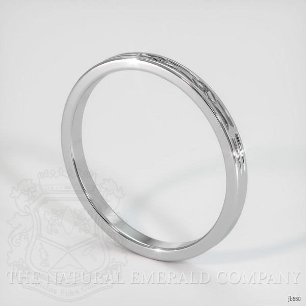 14K White Gold Antique Style Plain Band