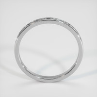 18K White Gold Antique Style Plain Band Image