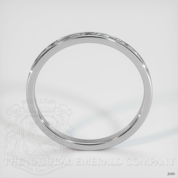 18K White Gold Antique Style Plain Band