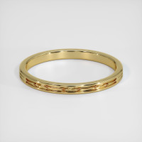 14K Yellow Gold Antique Style Plain Band Video