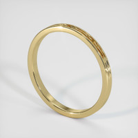 18K Yellow Gold Antique Style Plain Band Image