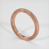 14K Rose Gold Antique Style Plain Band Image
