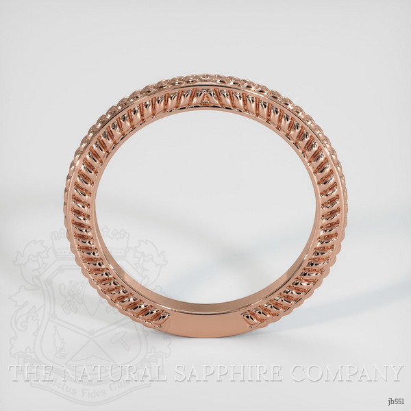 14K Rose Gold Antique Style Plain Band