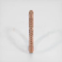 14K Rose Gold Antique Style Plain Band Image