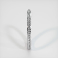 18K White Gold Antique Style Plain Band Image