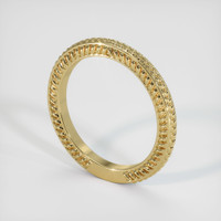 14K Yellow Gold Antique Style Plain Band Image