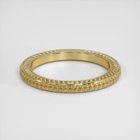 18K Yellow Gold Antique Style Plain Band Video
