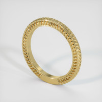 18K Yellow Gold Antique Style Plain Band Image