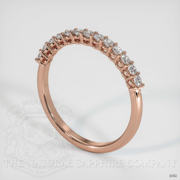 14K Rose Gold Diamond Prong Wedding Band