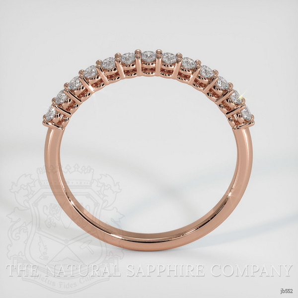 14K Rose Gold Diamond Prong Wedding Band