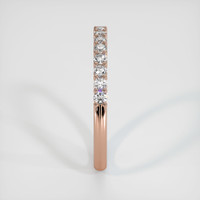 14K Rose Gold Diamond Prong Wedding Band Image