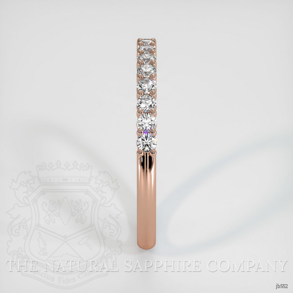14K Rose Gold Diamond Prong Wedding Band