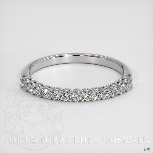 14K White Gold Diamond Prong Wedding Band