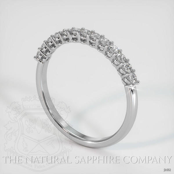 14K White Gold Diamond Prong Wedding Band