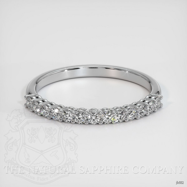 18K White Gold Diamond Prong Wedding Band