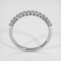 18K White Gold Diamond Prong Wedding Band Image