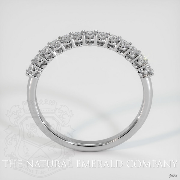 18K White Gold Diamond Prong Wedding Band