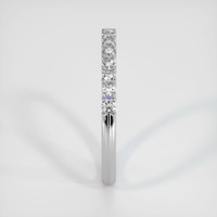 18K White Gold Diamond Prong Wedding Band Image