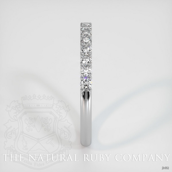 18K White Gold Diamond Prong Wedding Band