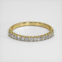 18K Yellow Gold Diamond Prong Wedding Band Video