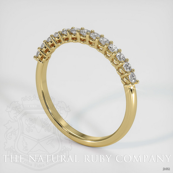 18K Yellow Gold Diamond Prong Wedding Band