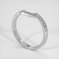 Platinum 950 Diamond Pave Wedding Band Image