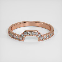 14K Rose Gold Diamond Pave Wedding Band Video