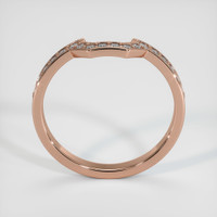 14K Rose Gold Diamond Pave Wedding Band Image