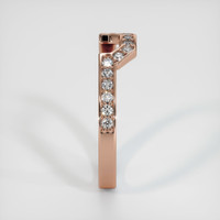 14K Rose Gold Diamond Pave Wedding Band Image