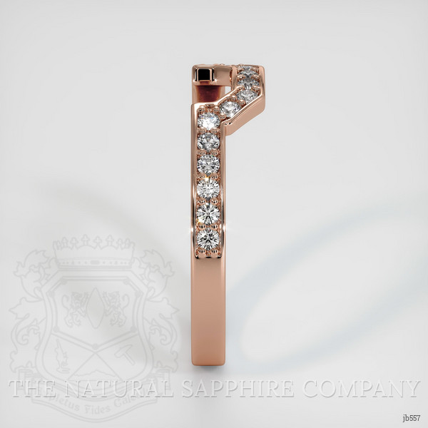 14K Rose Gold Diamond Pave Wedding Band