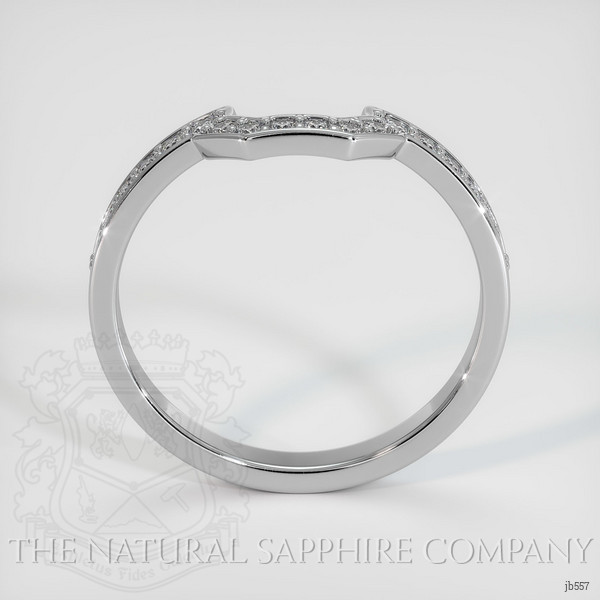14K White Gold Diamond Pave Wedding Band