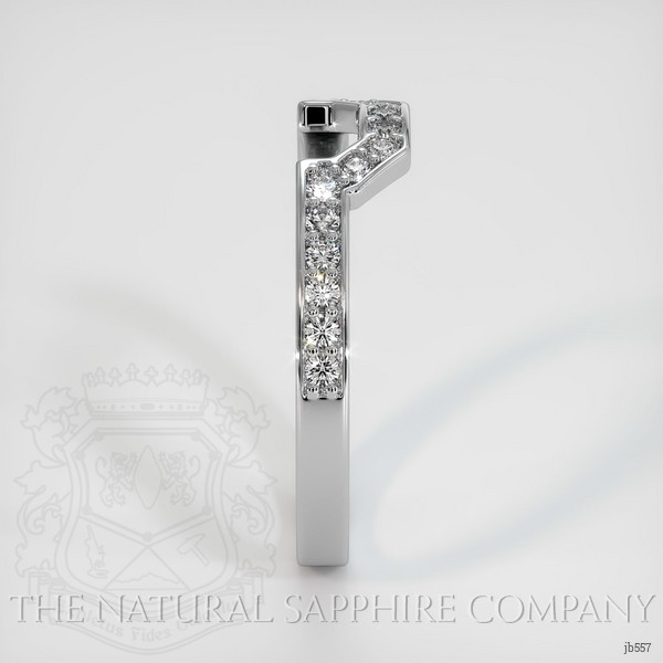 14K White Gold Diamond Pave Wedding Band